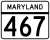 Marcador de la ruta 467 de Maryland