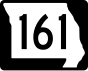 Route 161 işaretçisi