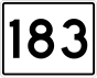 State Route 183 marker