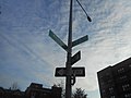 Street-name sign for 173rd Street and Warwick Crescent...