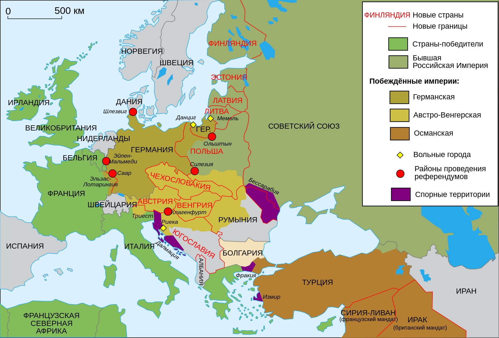 Какие территориальные изменения произошли после войны. Карта Европы после 1 мировой войны. Изменение границ в Европе после первой мировой войны. Европа в 1918 1923. Карта Европы после первой мировой войны 1918.