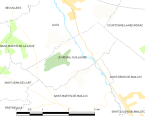 Poziția localității Le Mesnil-Guillaume
