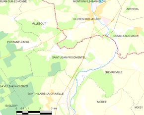 Poziția localității Saint-Jean-Froidmentel