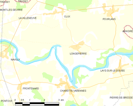 Mapa obce Longepierre