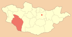 Localização de Govi-Altai