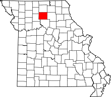 Harta e Linn County në Missouri