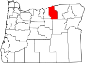 Map of Oregon highlighting Morrow County.svg