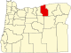 Mapa del estado que destaca el condado de Morrow