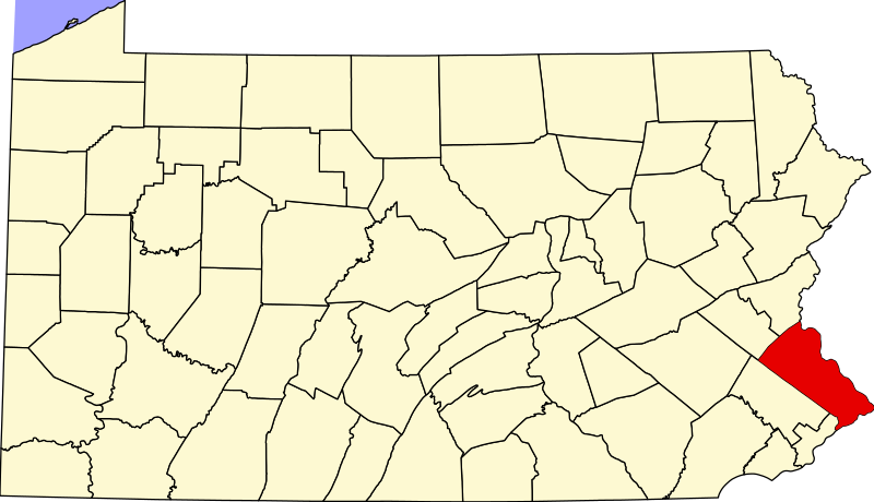 File:Map of Pennsylvania highlighting Bucks County.svg