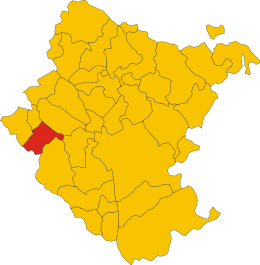Montevarchi - Localizazion