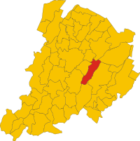 Locatie van Ozzano dell'Emilia in Bologna (BO)