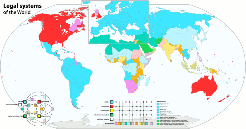 File:Map of the Legal systems of the world - Common law(en).png