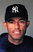 Mariano Rivera in Yankee dugout on Sep 25 1999.jpg