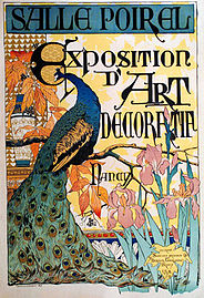 Affiche van Camille Martin voor L'Exposition d'art décoratif in de Galeries Poirel in Nancy (1894)