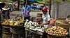 Vegetables at a market in Masaya