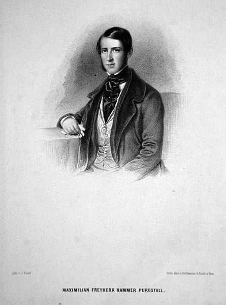 File:Maximilian von Hammer-Purgstall Litho.jpg