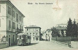 Carte poștală Meda tram.jpg