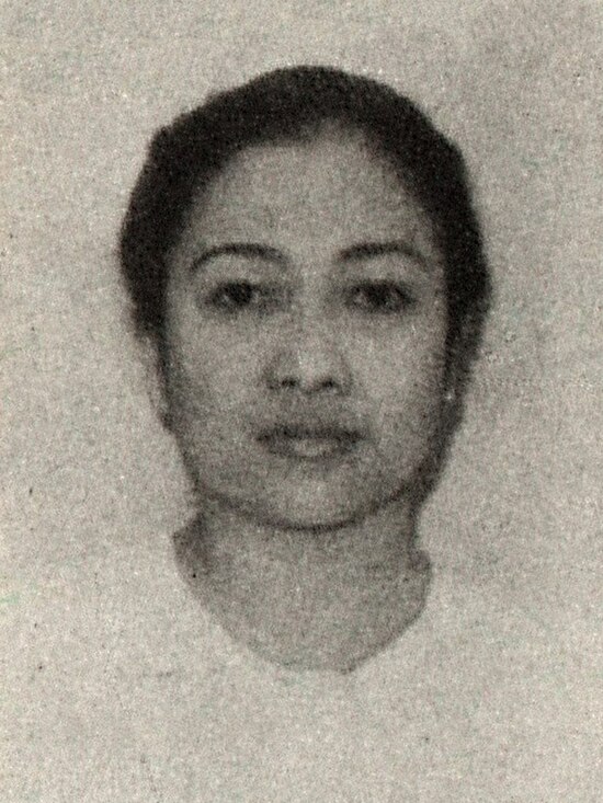 Megawati Sukarnoputri as a member of the People's Representative Council in 1987.