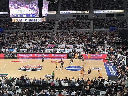 Melbourne United taking on Sydney Kings in Game 2 of the 2020 NBL Semi Finals at the arena.