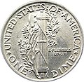 10セント硬貨 (アメリカ合衆国)(1916–1945年)の裏側