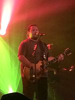 Lead singer Micah Pueschel performing in Eugene, Oregon on February 21, 2016 Micah Pueschel Eugene Oregon 2.jpg