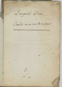 Julie Molé-Léger, L’Orgueil puni, 1809    
