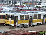 Русский: Москва. Трамвайный вагон Tatra T7B5 English: Moscow, Mosgortrans tram car Tatra T7B5