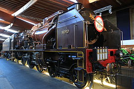 La 231 E 22 restaurée en version 3.1192 Nord à la Cité du train de Mulhouse.