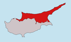 Месцазнаходжаньне Паўночнага Кіпру