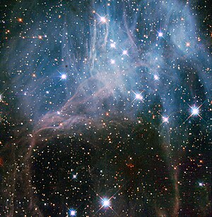 Image of the Hubble Space Telescope from NGC 2040