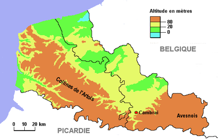 Cambrai in its topographical context