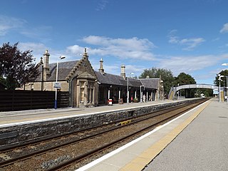 Nairn railway station Railway station in the Highlands of Scotland