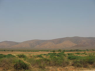 The Nallamala Mountains from afar during the dry season