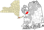 Nassau County New York incorporated and unincorporated areas North Hills highlighted.svg