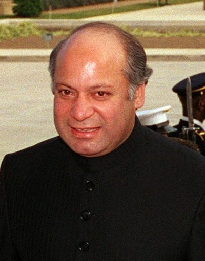 Prime Minister Nawaz Sharif in 1998.