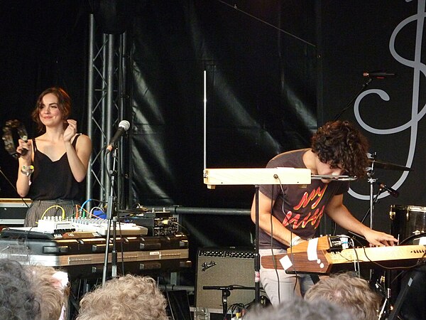 Neon Indian performing in 2010