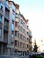 Palais Gaetano, 10 avenue Bridault. vue générale. Contre jour au soleil couchant, direction SW