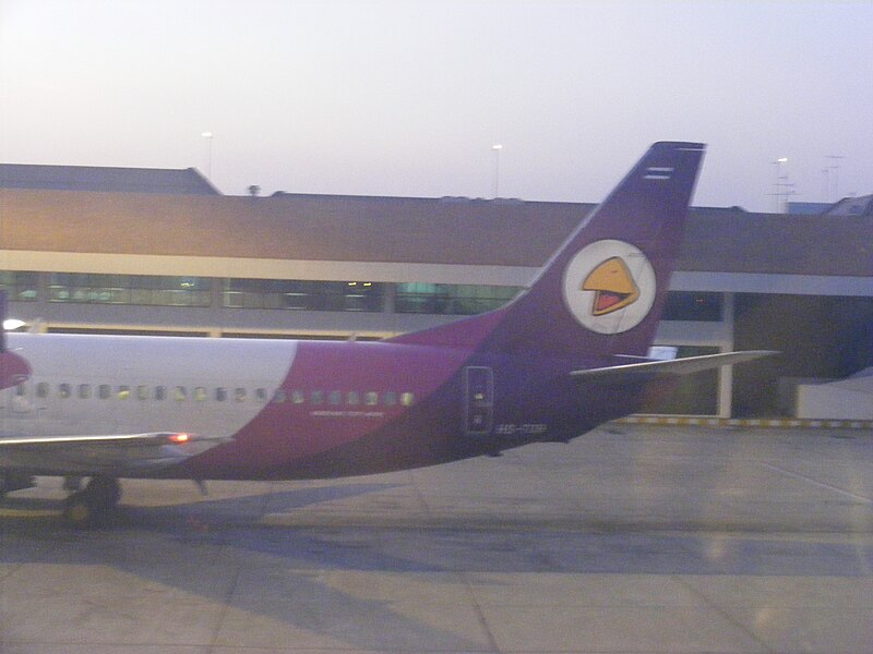 File:Nok Air logo on an aircraft tail.JPG