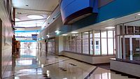 The 1st floor main hallway