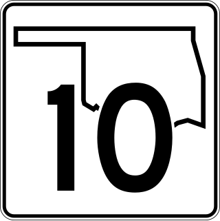 <span class="mw-page-title-main">Oklahoma State Highway 10</span> Highway in Oklahoma