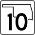State Highway 10 marker