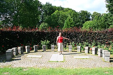 Sundial located in Opheylissem park Belgium.