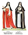 Tafel 117 233: Klosterfrau vom Orden des fleischgewordenen Wortes 234: Klosterfrau U. L. F. von der Barmherzigkeit