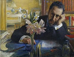 Carl Larsson: Oscar Levertin, 1906.