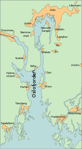 Karte des Oslofjords