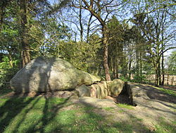 Passage grave from Ostenwalde, looking east