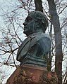 Otto Lindblad (1809-1864), composer and founder of the students' male choir at the university. Bust by artist John Börjeson in the park "Lundagård" in Lund, Sweden.