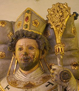 Scultura di Ottone di Bamberg nella Chiesa di San Michele a Bamberg (Germania)