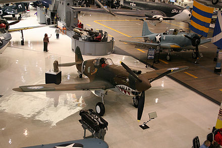 Hawk 81A-3/Tomahawk IIb AK255, at the U.S. National Museum of Naval Aviation, is shown in the colors of the Flying Tigers, but never actually served with them; it began life with the RAF and was later transferred to the Soviet Union