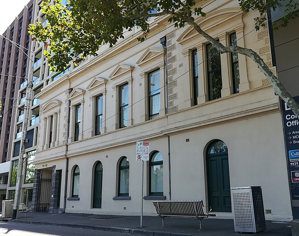 Former Parade Hotel near the MCG, where in 1859 the "Rules of the Melbourne Football Club" were drafted